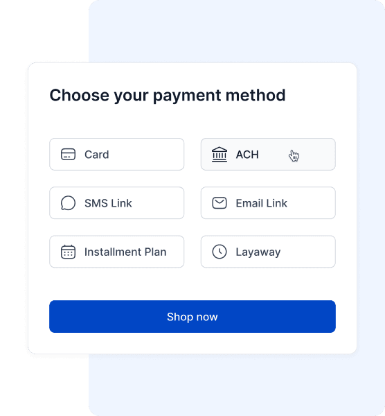 All payment options